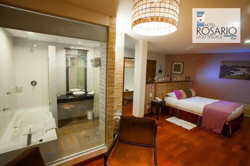 Hotel Rosario Lago Titicaca كوباكابانا الغرفة الصورة